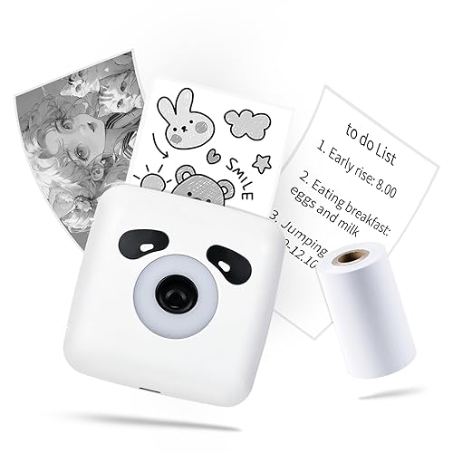 LFPERT Sticker Printer, TP6S Print Pods Mini Printer, Portable Bluetooth Sticker Maker Machine, Inkless Thermal Pocket Printers for Photos, Study