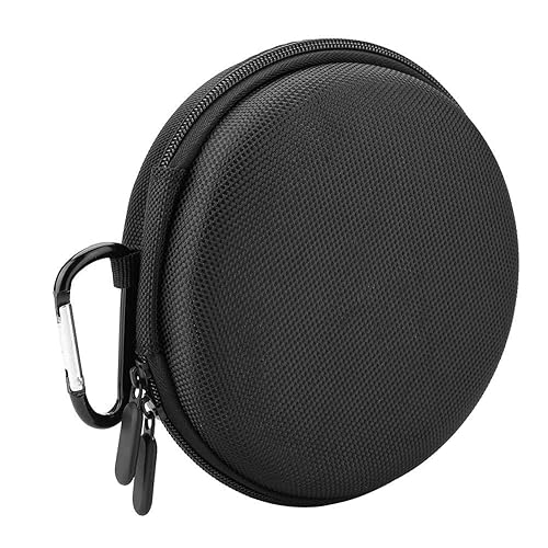 Bluetooth Speaker Bag Portable Full Bluetooth Speaker Storage Bag Case for A1with Carabiner for Transportation, Travelling, Outdoor Activities Black