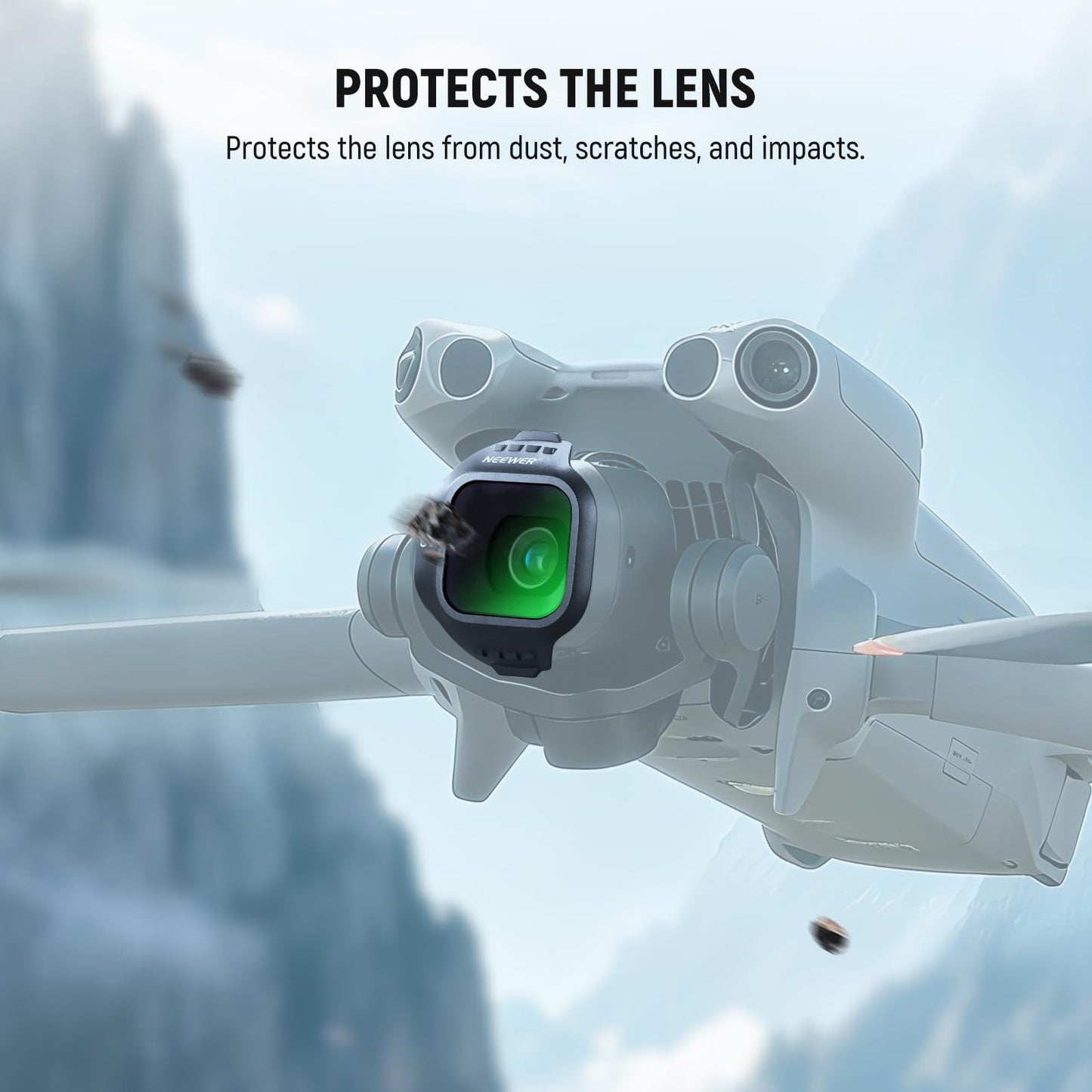 NEEWER UV Filter Compatible with DJI Mini 5 Pro Drone, Snap On Protective Filter Camera Lens Protector Multicoated Optical Glass Aerial Photography