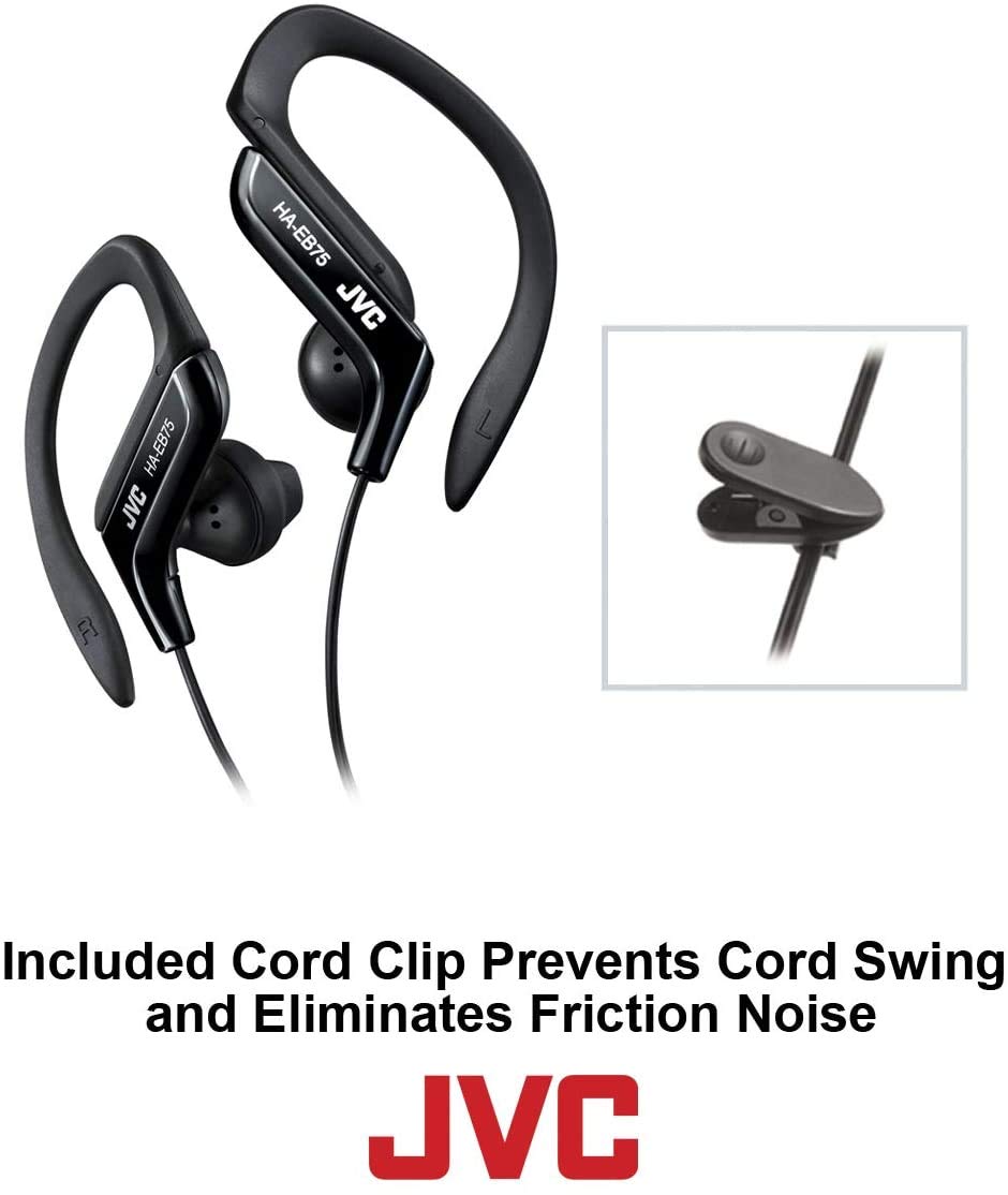 JVC HAEB75G Sports Clip Headphone, Green Small
