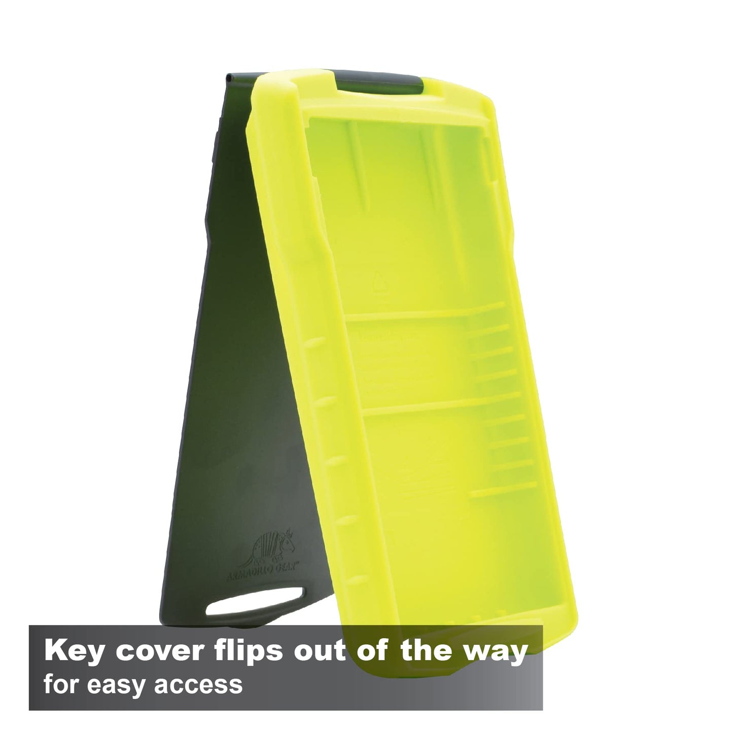 Calculated Industries 5032-5 Armadillo Gear Hard Protective Calculator Case in Lime Green
