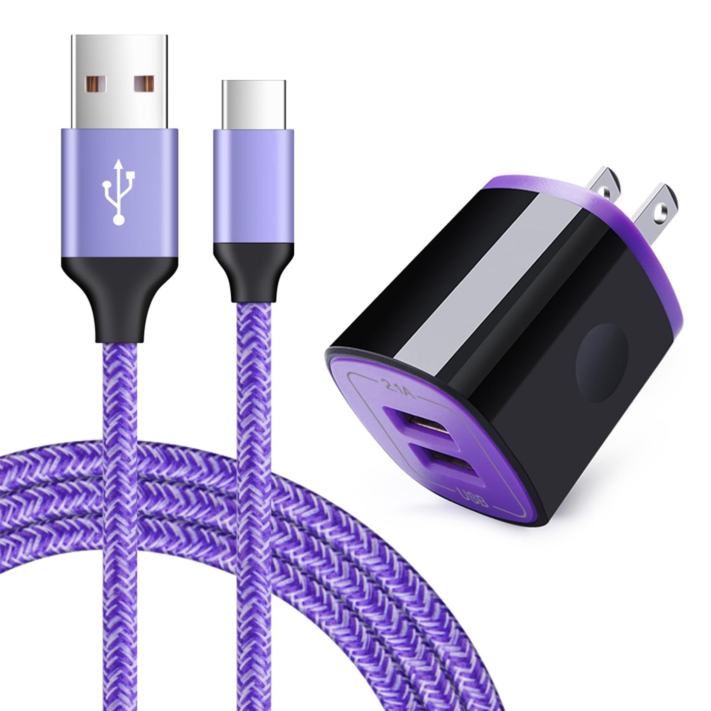 Type C Phone Charger,USB Wall Adapter Plug+6ft C Charger Cable for Samsung Galaxy S26 S25 S24 S23 S22 S21 S20 FE Z Flip 7 6 5 Z Fold 7 6 5 A57 A37 A17