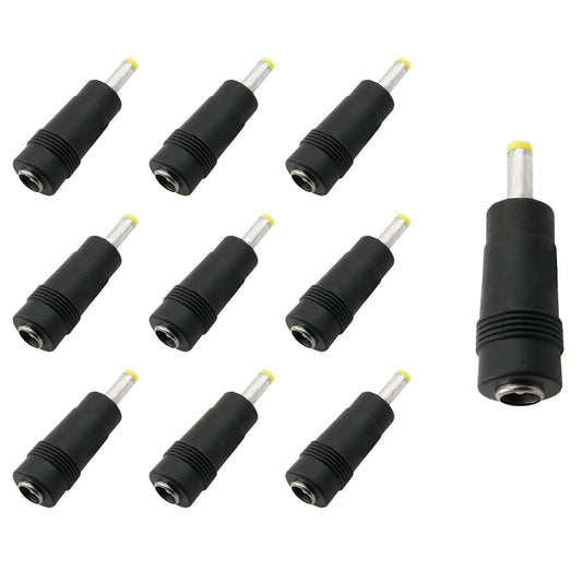 ZYAMY 10pcs DC Power Adapter 5.5x2.1mm Female Jack to 4.0x1.7mm Male Plug Electrical Socket Adapter Plug Converter