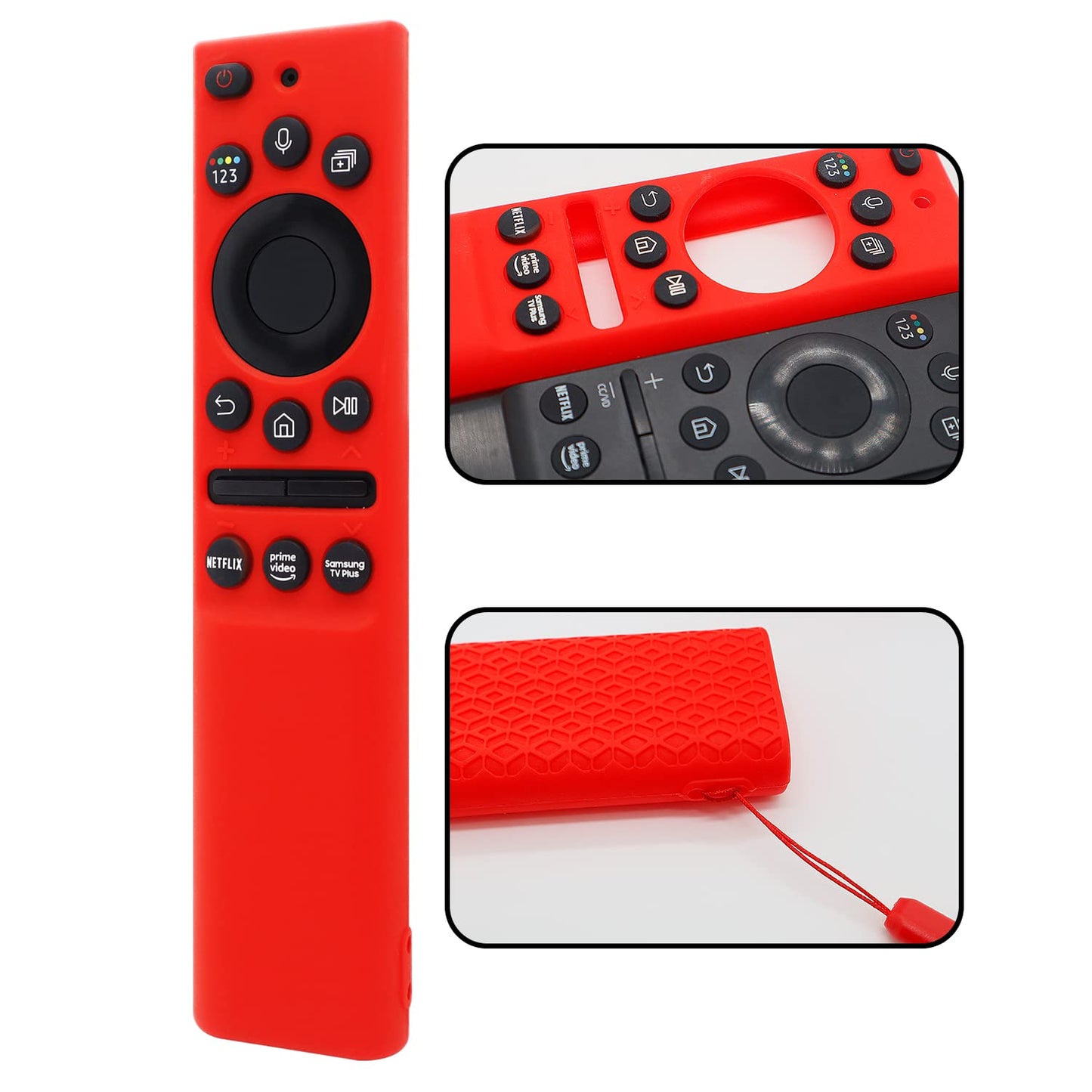 [2Pack] ZEVGOV Silicone Case for Samsung Smart Solar Cell Remote Control BN59 Series Protective Kids-Friendly Shockproof Remote Control Sleeve Holder