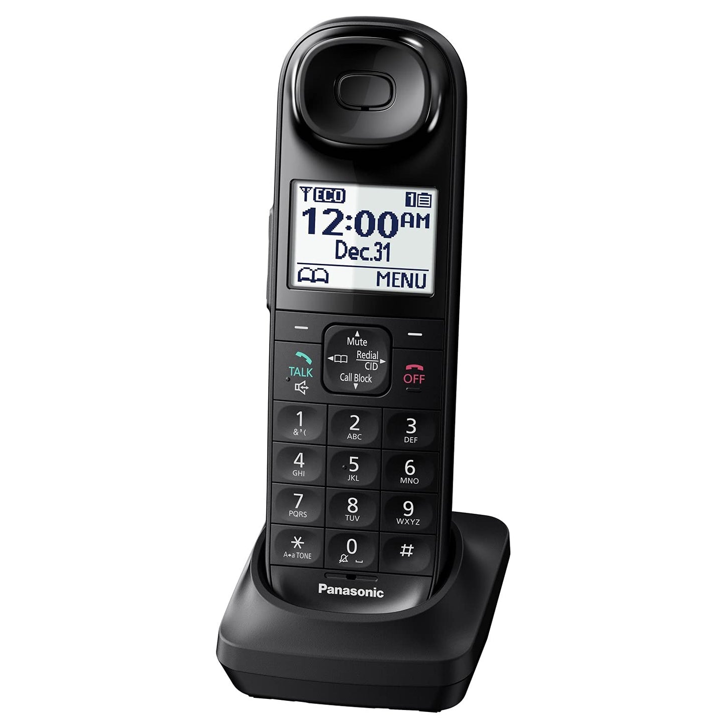 Panasonic Cordless Phone Handset Accessory Compatible with KX-TGL432 / KX-TGL433 Series Cordless Phone Systems - KX-TGLA40B (Black)