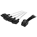 StarTech.com 1m Internal Mini SAS to SATA Cable - SFF-8643 to 4X SATA (SAS43SAT1M)