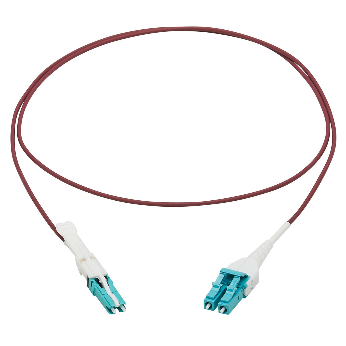 TRIPP LITE 400G Fiber Optic Cable, Duplex Multimode 50/125 OM4 Fiber, CS-PC/LC-PC (M/M), LSZH Jacket, 1m, Magenta (N822L-01M-MG)