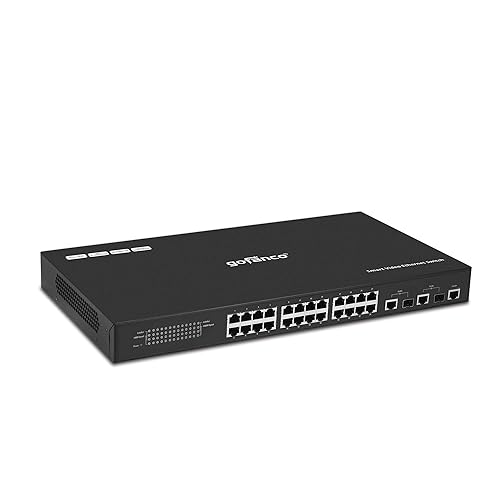 gofanco 24 Port Smart Managed Video Ethernet Switch (Dedicated) - Customized for HDMI Over IP Extender Switching, One-to-Many & Matrix Switching