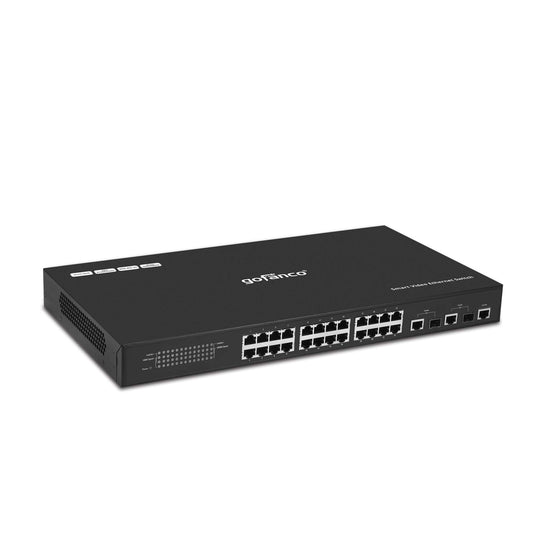 gofanco 24 Port Smart Managed Video Ethernet Switch (Dedicated) - Customized for HDMI Over IP Extender Switching, One-to-Many & Matrix Switching