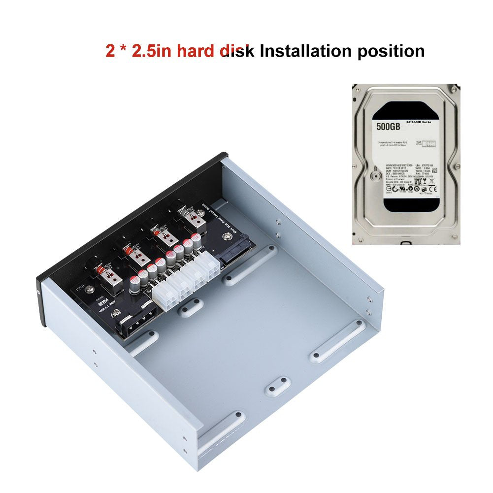 Hard Drive Power Switch Module for 2.5 inch SATA /IDE Interfaces Optical Drive. Power On or Off HDDs as Wish, Controls up to Six HDDs for Desktop PC