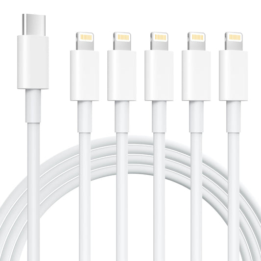 iPhone Charger 5 Pack 6FT USB C to Lightning Cable?Apple MFi Certified?iPhone Charger Fast Charging iphone lightning cable iphone charger cord…