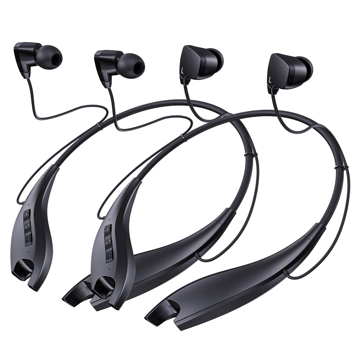 YOSDOM Neckband Bluetooth Headphones, 24H Playtime, Noise Isolation, 2 Pack