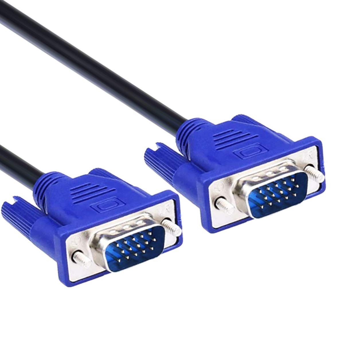 DaFuRui 4Pack VGA to VGA Cable?5Ft HD15 VGA Male to Male Cable for TV Computer VGA Monitor Cable with Blue Connector