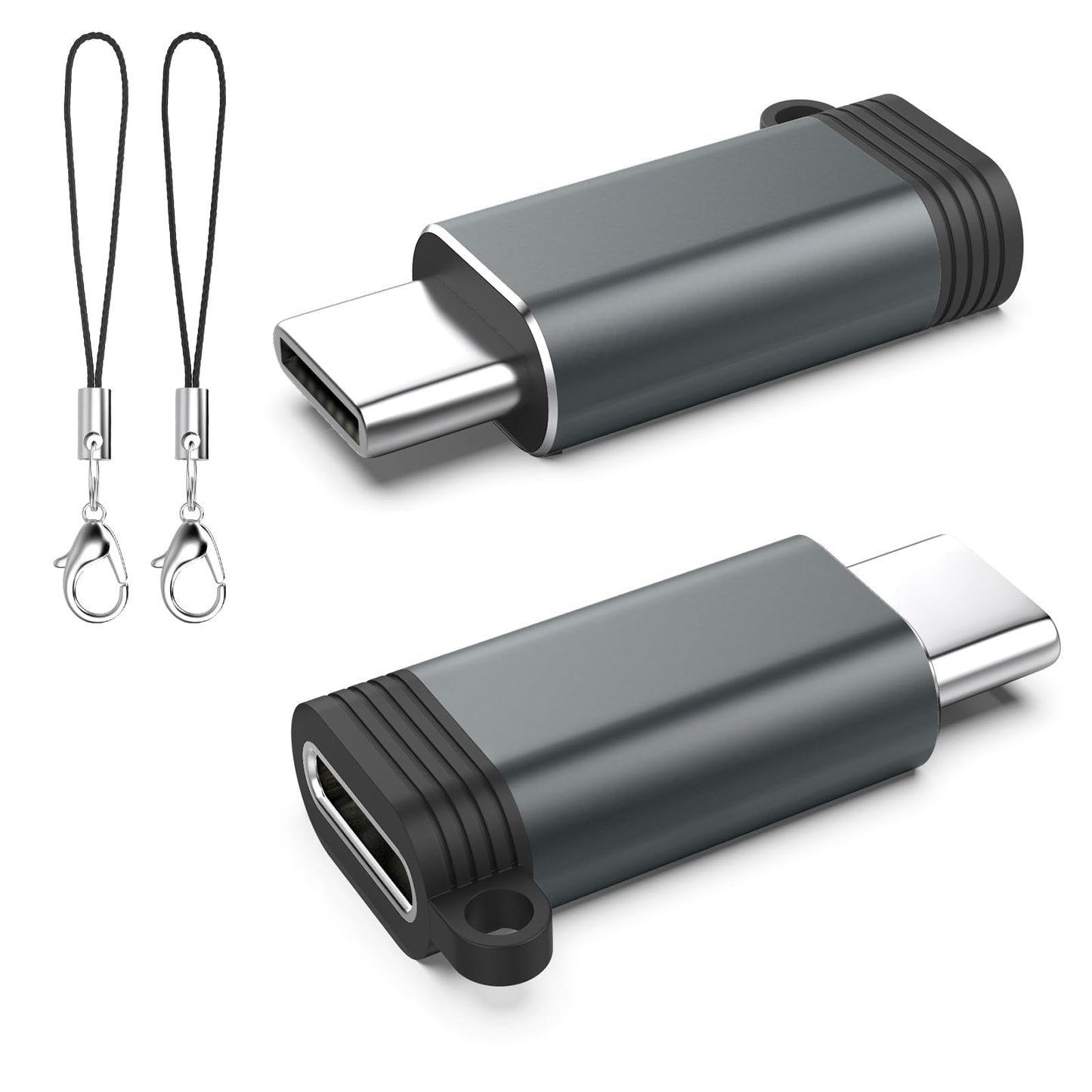 TiMOVO Adapter for Lightning to USB C Adapter, 2 Pack USB to USB C Cable Converter for iPhone 16/16 Pro/Pro Max, iPad Pro/Air/Mini,MacBook…