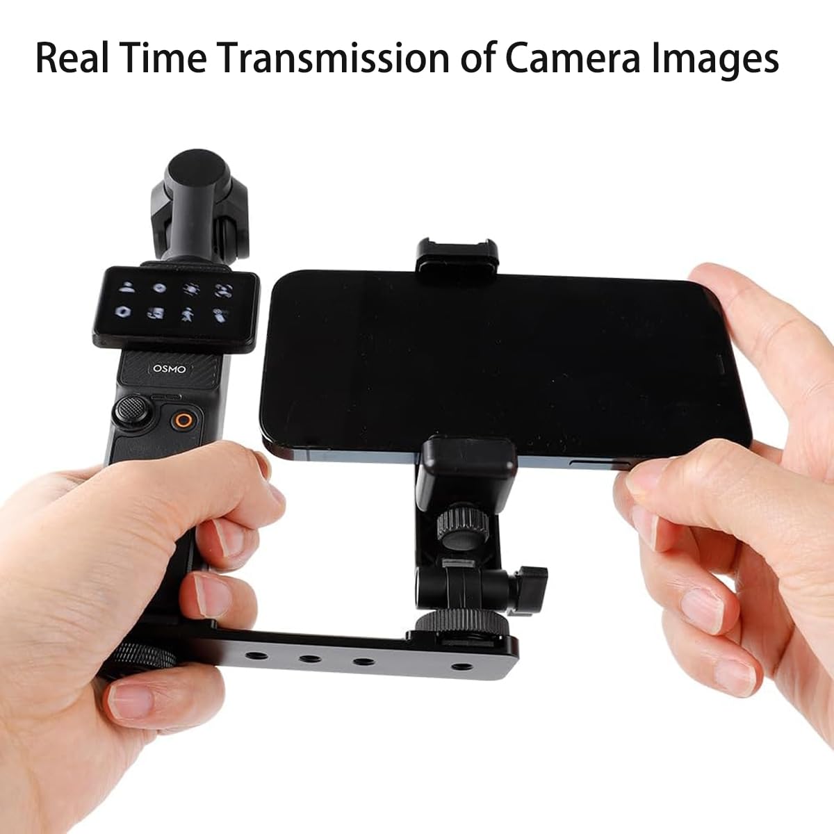 PellKing Osmo Pocket 3 Phone Holder Set Expansion Accessories + Universal Mini Extension Pole Tripod Compatible with DJI OSMO Pocket 3 and Smartphone
