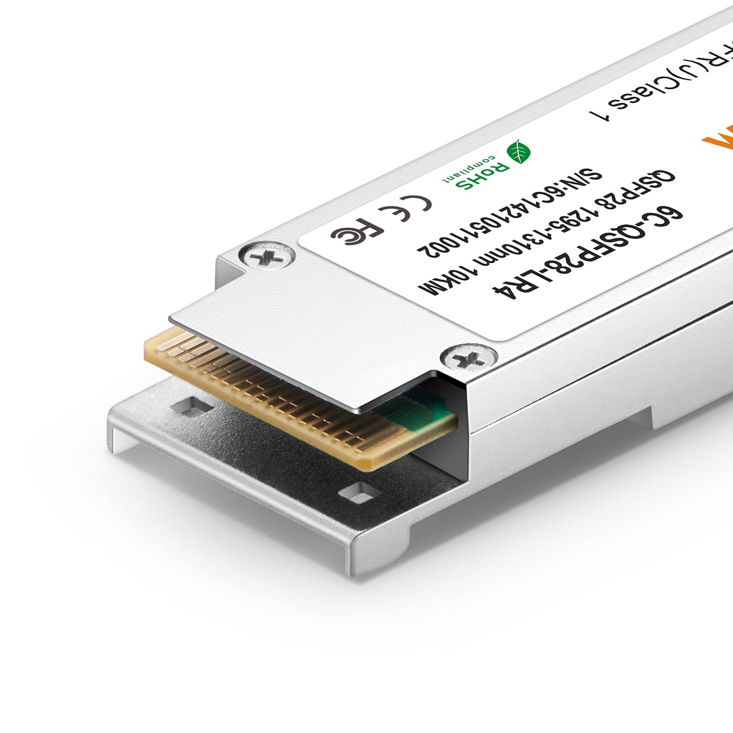 6COMGIGA 100GBASE-LR4 QSFP28 1310nm 10km DDM SMF Transceiver, 100 Gigabit Single-Mode QSFP28 LC Module Compatible with Cisco QSFP-100G-LR4-S