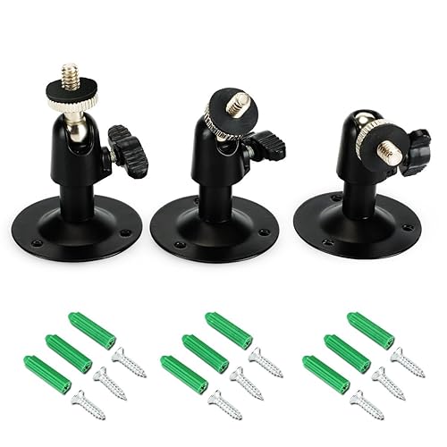 Security Wall Mount for Oculus Sensor Arlo, Arlo Pro,R Stick Up Cam Wired/Battery,SERMICLE Metal Security Camera Bracket Outdoor Indoor 360° Rotation