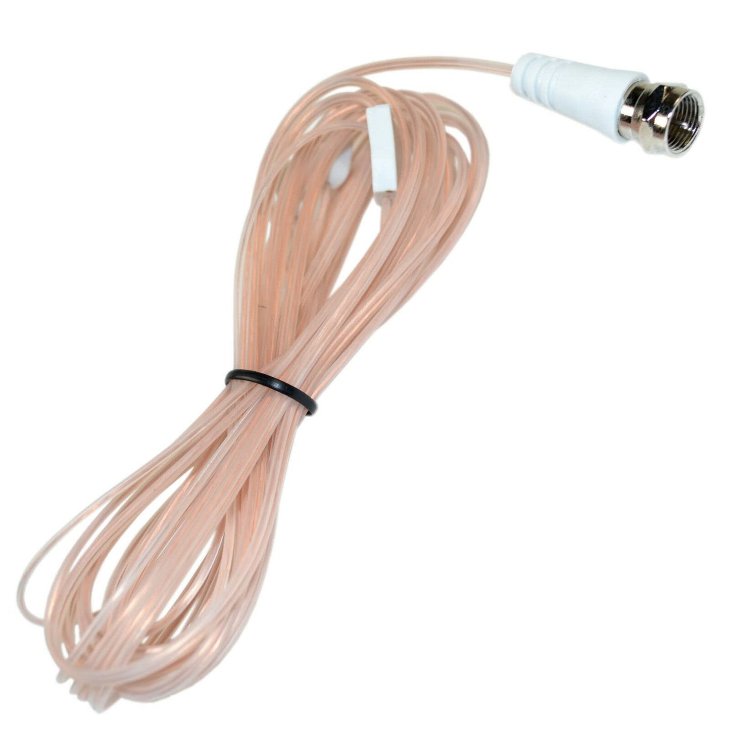 HQRP FM Antenna F-Type Connector Compatible with Sangean WR-11SE AM/FM Table Top Radio