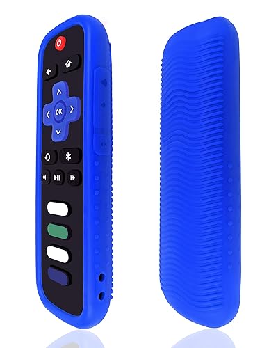 Universal Silicone Protective Cover Case Skin for Roku Voice Remote - Shockproof, Dustproof, and Washable - Fits Most TCL Smart TV Roku Controller