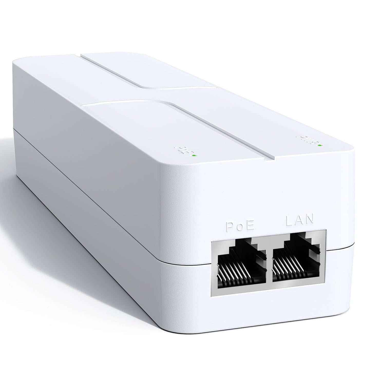 2.5Gb PoE++ Injector 60W,VunLink Single Port Multi-Gig Power Over Ethernet Adapter, IEEE 802.3af/at/bt, 10/100/1000/2500Mbps for WiFi 6 Access Point