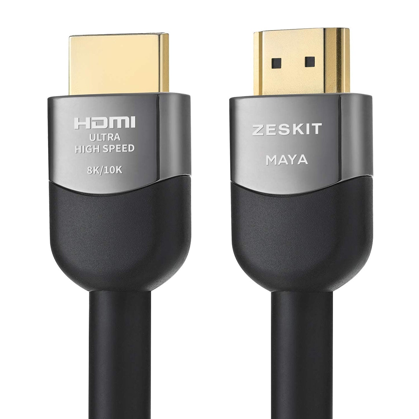 Zeskit Certified 2.1 8K HDMI Cable 48Gbps 4K120Hz Compatible with Soundbar eARC HDR10 VRR Dolby Vision Atmos HDCP 2.2 2.3 PS5 Xbox Series X Apple TV