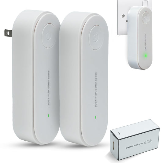 OWKAR Plug In Air Purifier Set, Filterless Ionizer with Quiet 360° Coverage, Compact Fresh Air Device for Bedroom, Bathroom, Closet, Pet Area, Office