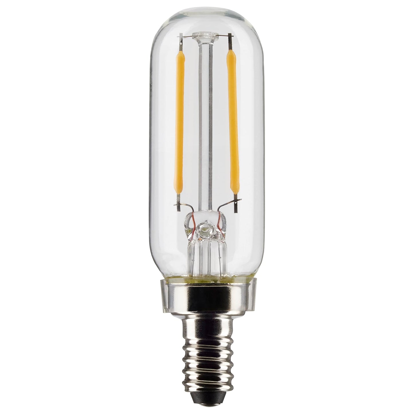 Satco S21340/06 2.8-Watt LED E12 Light Bulbs, 2700K, 15000 Hour Rating, Dimmable, 6 Pack