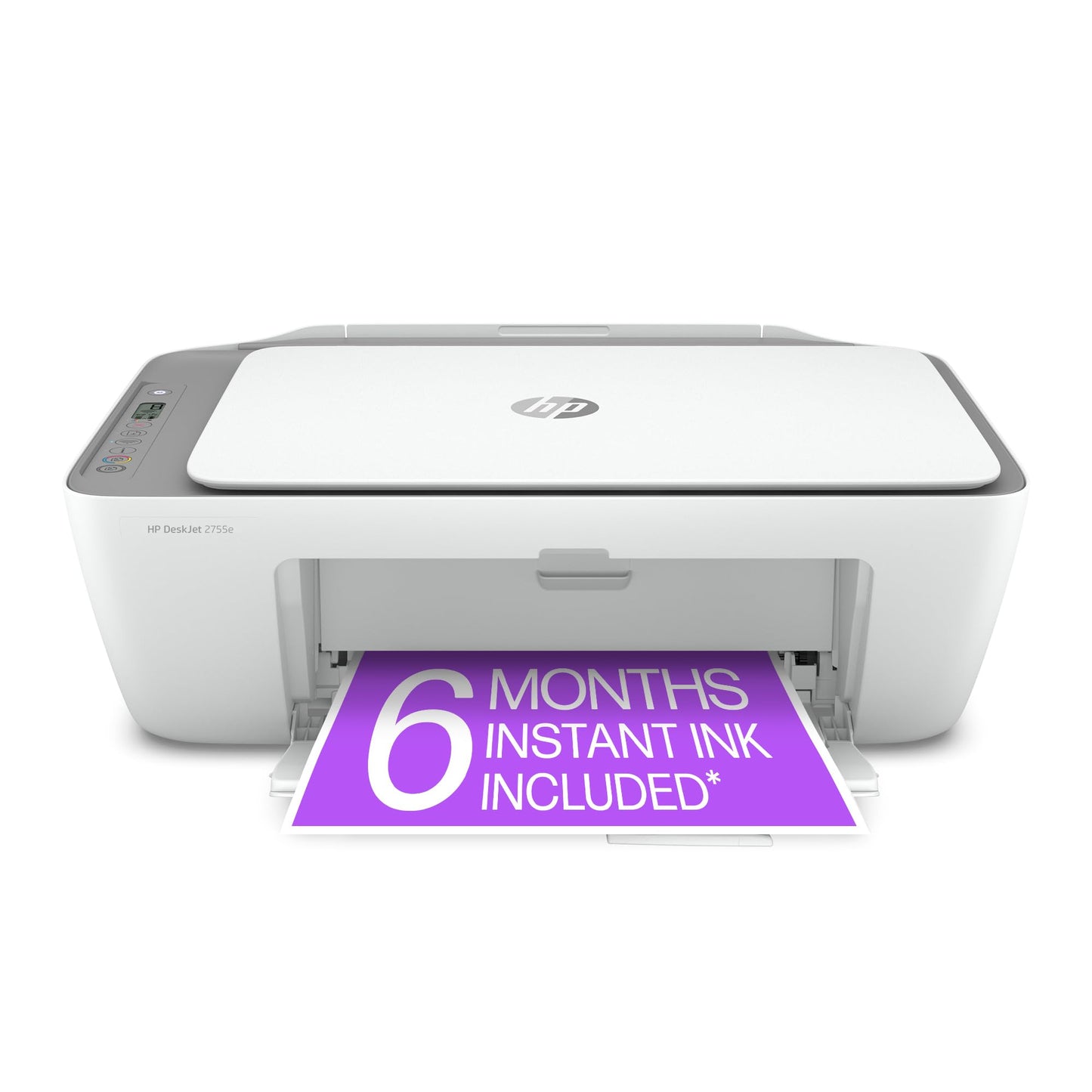 HP DeskJet 2755e Wireless Color inkjet-printer, Print, scan, copy, Easy setup, Mobile printing, Best-for home, 6 month Instant Ink trial included