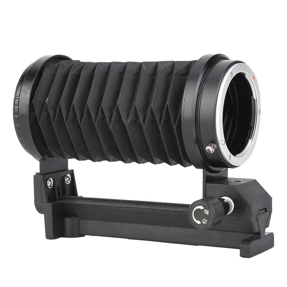 Macro Bellow, Aluminium Alloy Macro Camera Extension Bellows Straight Grain and Gear Focusing Rail Track, Macro Close Up Bellows Camera Extension