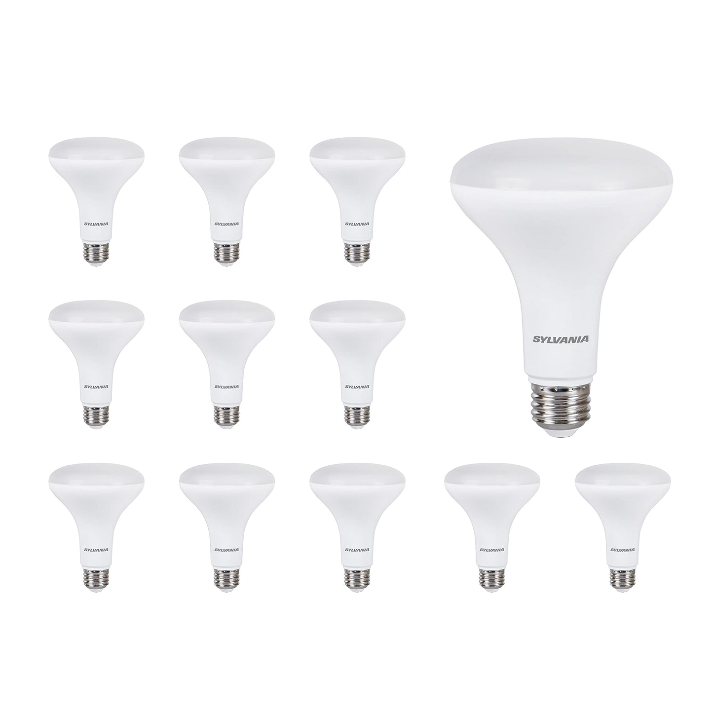 Sylvania LightSHIELD BR30 Germicidal LED Light Bulb, 9W=65W, 10 yr, Dimmable, 650 lm, 2700K, Soft White - 12 Pack (41313)