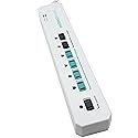 Simply Conserve Advanced Power Strip SC73T1, Surge Protector Outlets, White Power Strip Extension Cord with Multiple Outlets, Power Surge Strip