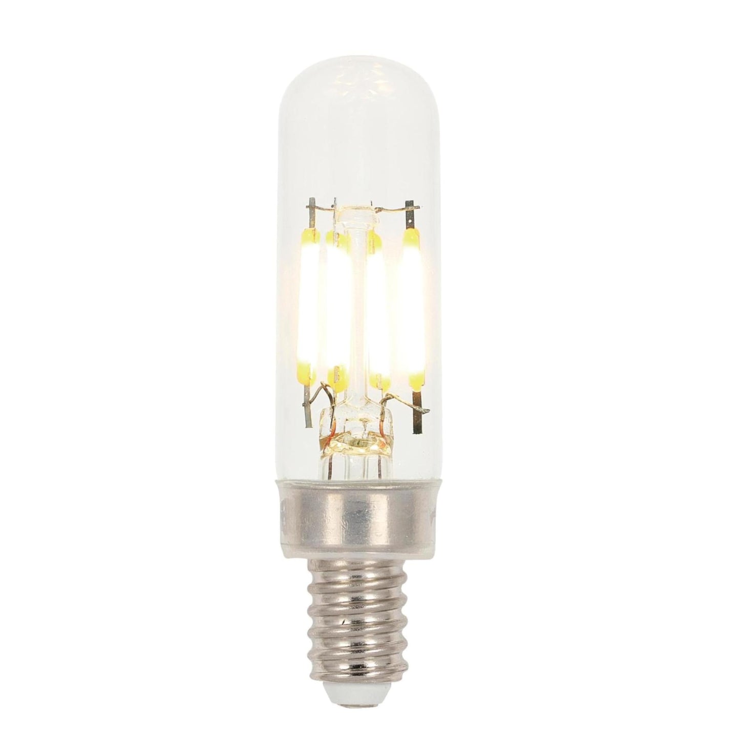 Westinghouse 5168120 4.5 Watt (40 Watt Equivalent) T6 Dimmable Clear Filament LED Light Bulb, Candelabra Base, 6 Pack