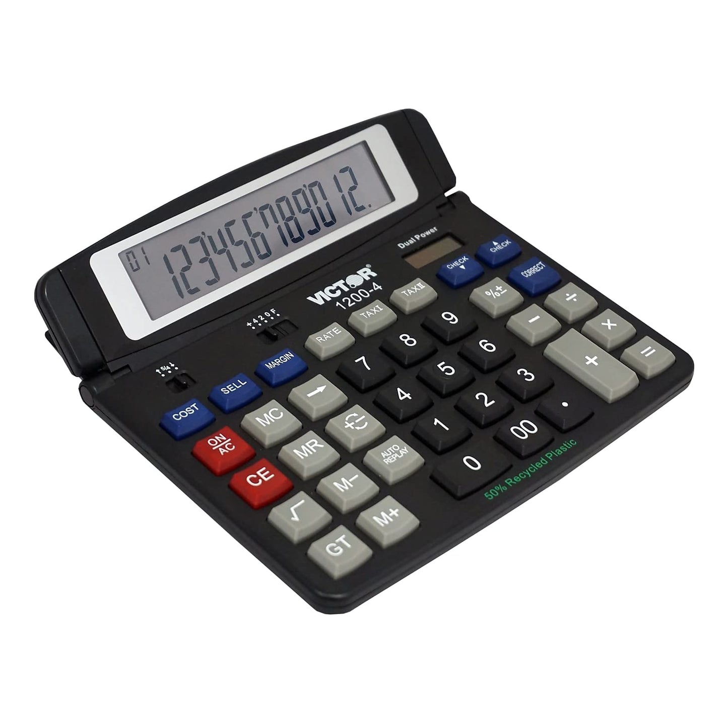 Victor 1200-4 Business Desktop Calculator, 12-Digit LCD