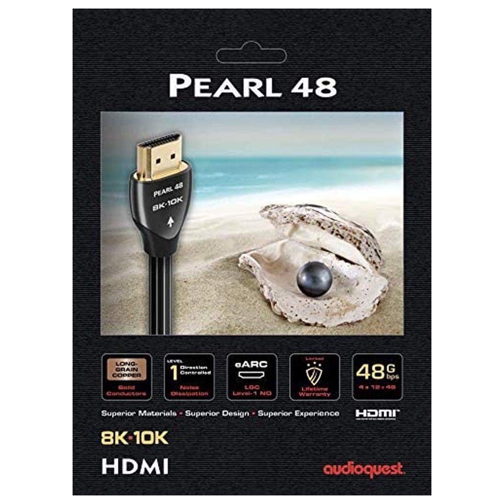 AudioQuest Pearl 48 0.75m 8K-10K 48Gbps HDMI Cable (2.5ft)
