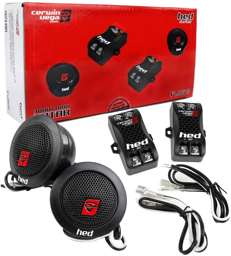 Cerwin-Vega HED 1" Silk Dome Tweeter Add-On Kit H7TAK