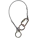 3M Protecta PRO 2190102 Tie-Off Adaptor, 6-Foot, 1/4-Inch Galvanized Cable Dual-Ring , Carabiner At One End, Two D-Rings At The Other, Silver
