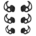 WKYMY Earbud Replacement Tips Silicone Earbud Tips Ear Bud Covers Compatible with Bose Quietcomfort and Sport Headphone Ear Tips 3 Pairs S M L Black