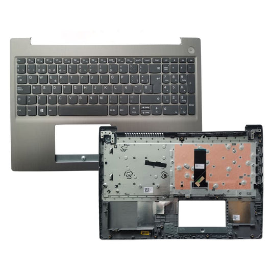 Laptop Replacement Keyboard Compatible for Lenovo IdeaPad 3 15ADA05 3-15 ARE05 15IML05 15IIL05 15IGL05 Spanish Layout with Palmrest Upper Cover Case