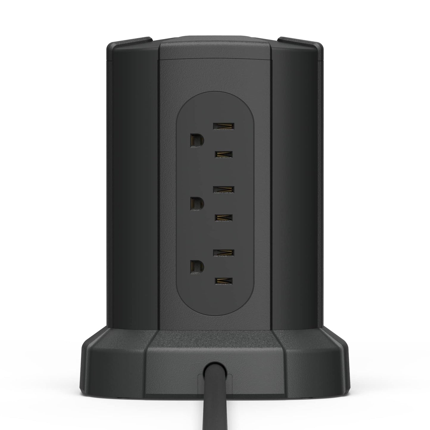 Amazon Basics Power Strip Tower Charging Station, Surge Protector 1080J, 9 Outlet with Integrated USB Charging Ports (2 USB-A and 1 USB-C), Space
