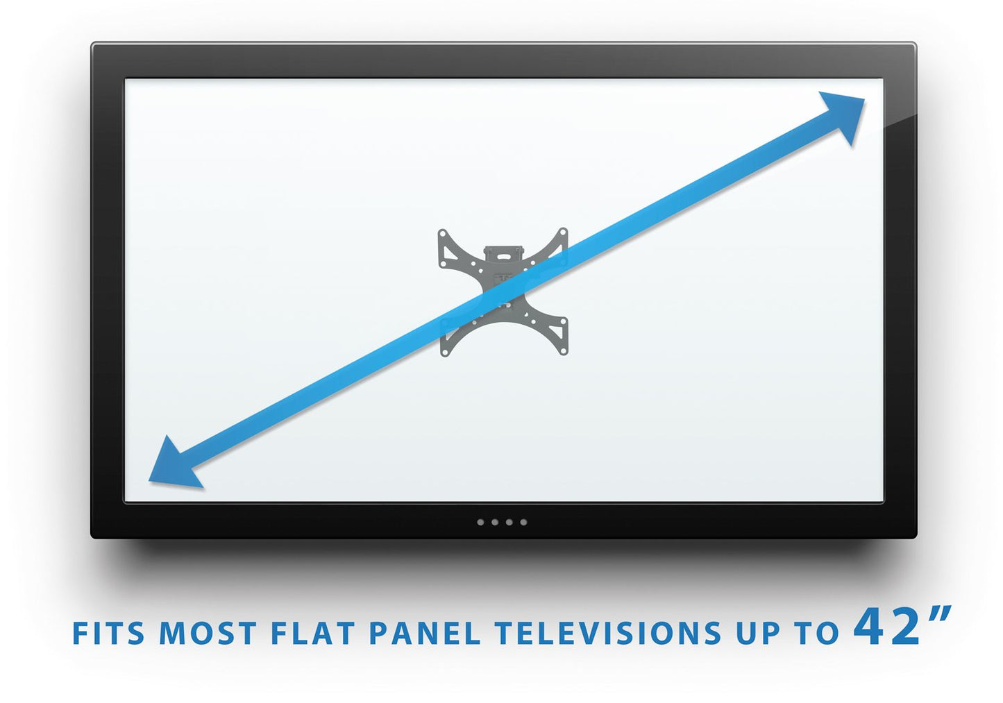 Mount-It Full Motion TV Wall Mount Bracket | Swivel, Tilt & Articulating Arm | VESA 75x75 to 200x200 | Single Stud Installation | Space-Saving TV