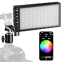 Pixel G1s RGB Video Light with APP Control, 12W 210 Minutes Rechargeable Battery LED Camera Light, 10 Common Lighting Effects, CRI?97 2500-8500K LED