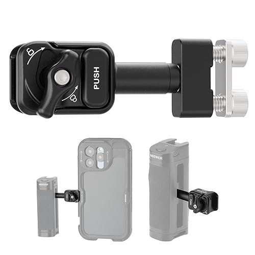 Neewer Quick Release Side Handle Mounting Adapter, Phone Cage Clamp Compatible with CA022H CA023H CA067H CA068H CA069H PA005E PA028E Side Handgrip