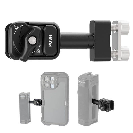 Neewer Quick Release Side Handle Mounting Adapter, Phone Cage Clamp Compatible with CA022H CA023H CA067H CA068H CA069H PA005E PA028E Side Handgrip