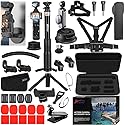 Accessories Kit for DJI Osmo Pocket 3 Creator Combo Case Magnetic Bracket Mount Selfie Stick Tripod Glass Screen Protector Suction Cup Chest Head