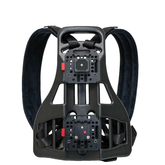 Video Outdoor Live Streaming Broadcast Backpack Plate Vest for V-Mount Battery Clamp Power Output Supply Wireless Video Transmission System Expandable