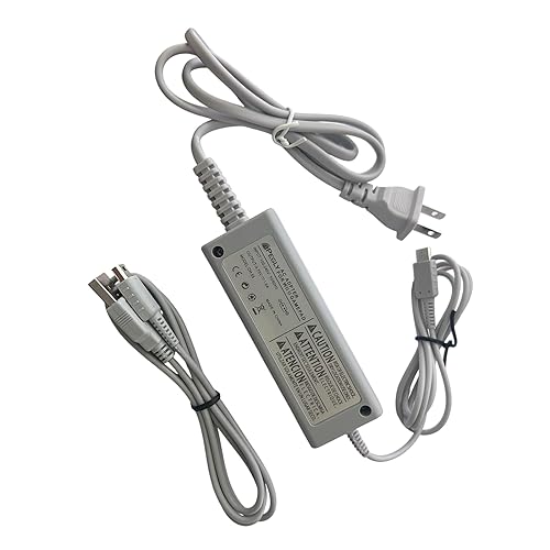 PEGLY Charger Compatible with Gamepad AC Adapter Power Cord Charging Cable Replacement for Nintendo Gamepad and Cable for Gamepad