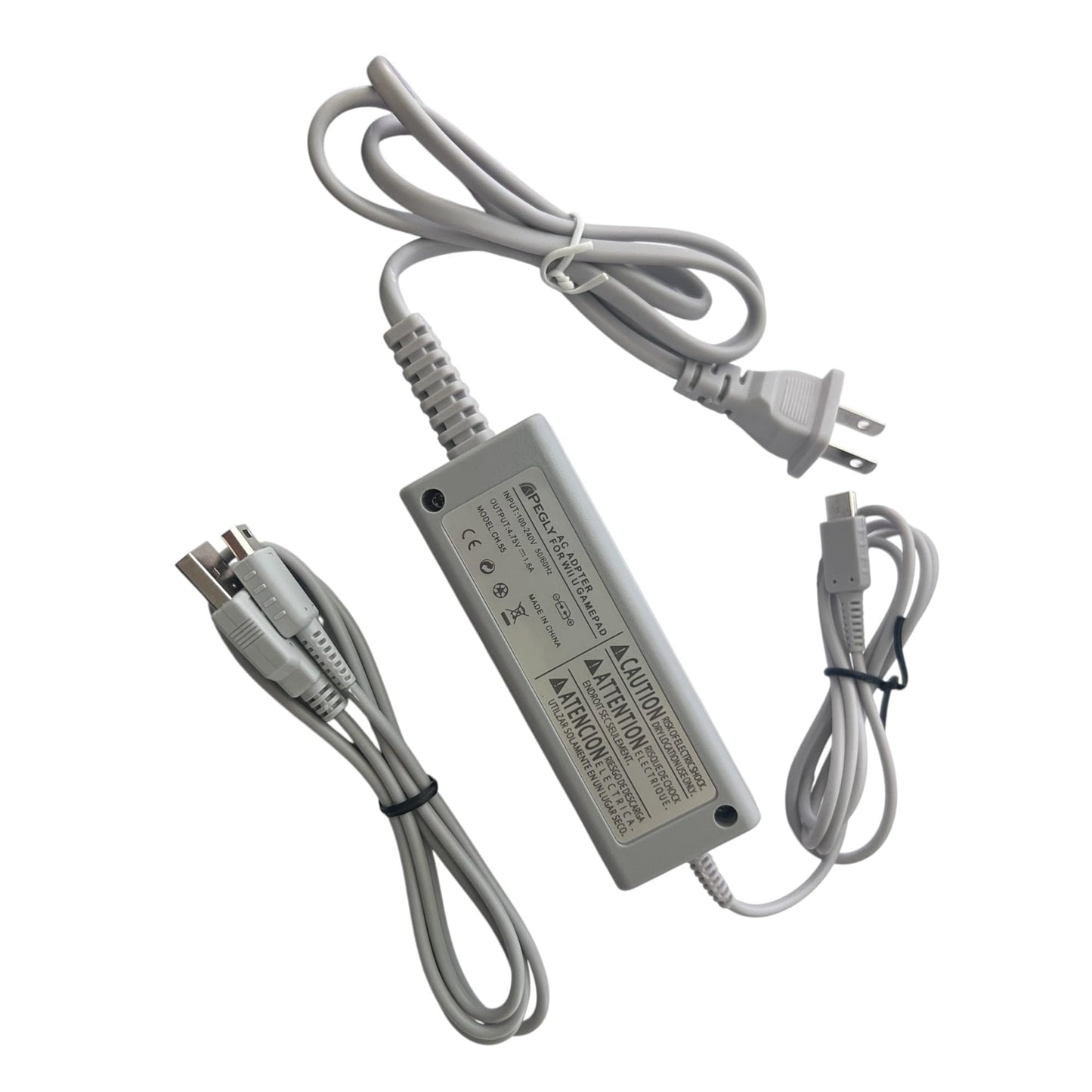 PEGLY Charger Compatible with Gamepad AC Adapter Power Cord Charging Cable Replacement for Nintendo Gamepad and Cable for Gamepad
