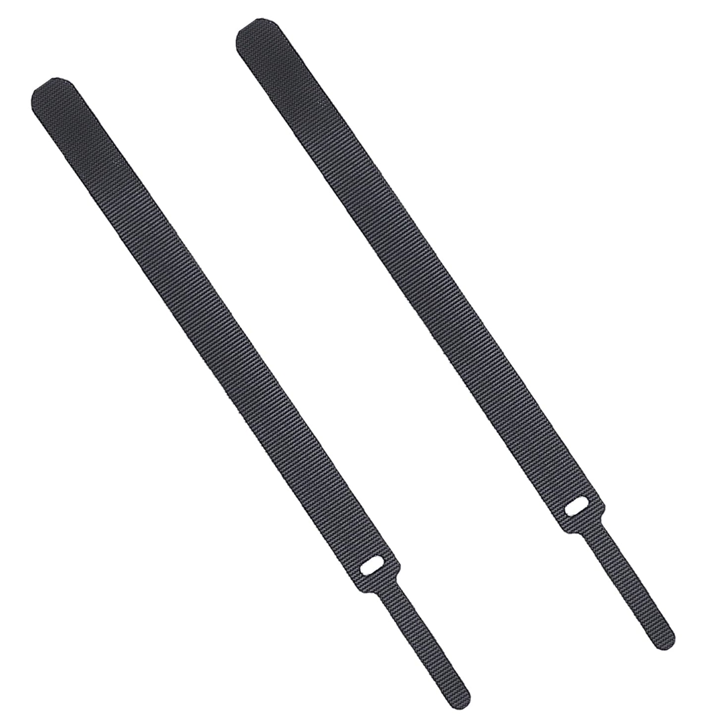 LONYEON 2Pack Reusable Self Ties - Cord Wrap and Hook Loop Cords Management for Home and Office Organization Straps,Black