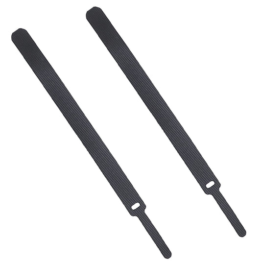 LONYEON 2Pack Reusable Self Ties - Cord Wrap and Hook Loop Cords Management for Home and Office Organization Straps,Black