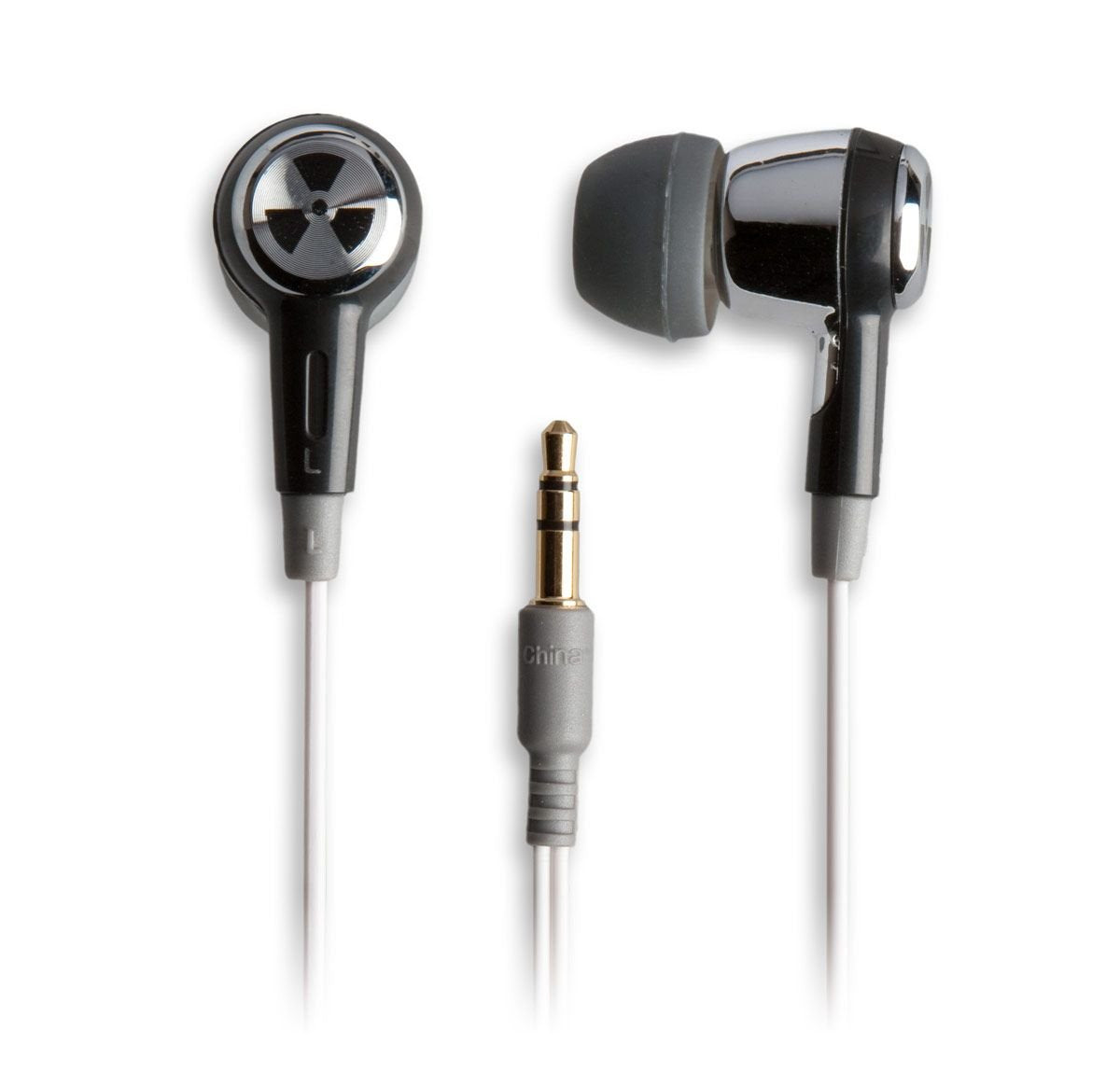 EarPollution Ozone Earbuds - Silver/Black (EP-OZONE-SB-09)